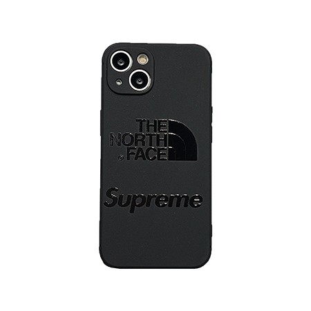 ソフト耐衝撃ザ・ノースフェイスiPhone14/13ケースフルカバーレンズプロテクション