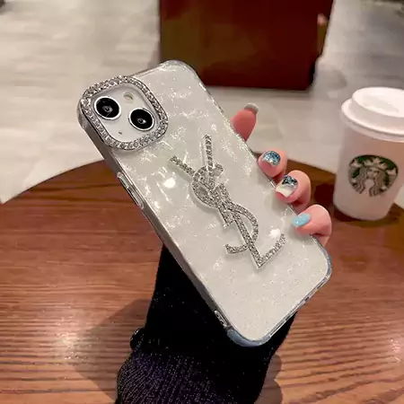 ダイヤモンドレンズ キラキラ YSL iPhone 16 スマートフォンケース