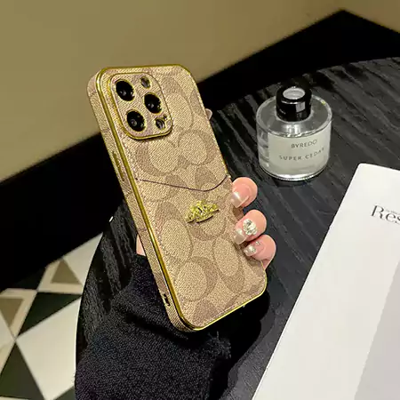 本革コーチプラグ＆プレイiPhone 16ケース
