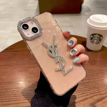 ダイヤモンドレンズ キラキラ YSL iPhone 16 スマートフォンケース
