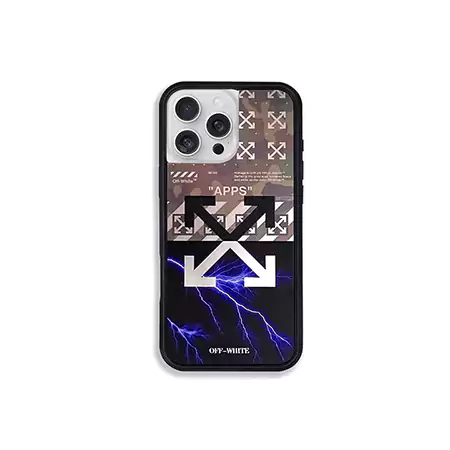オフホワイト ブランド iPhone 15 プロマックス シリコン保護ケース