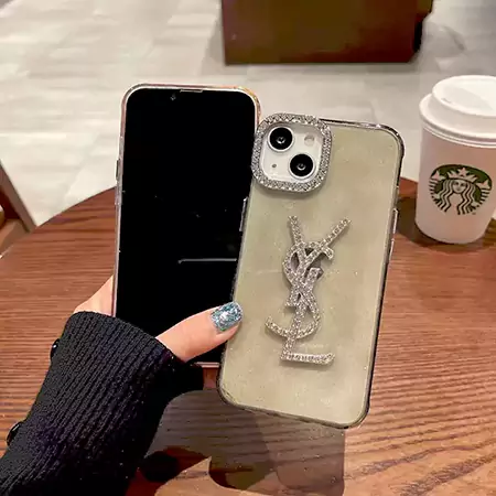 ダイヤモンドレンズ キラキラ YSL iPhone 16 スマートフォンケース
