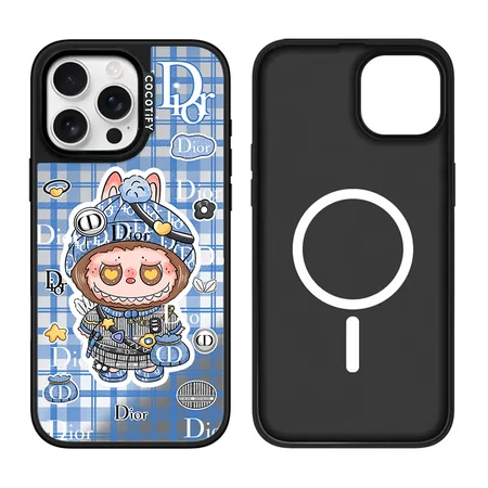 DIOR/CHANEL/LV/GUCCI キャラクターミラースマホケース