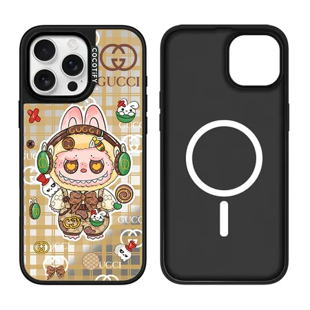DIOR/CHANEL/LV/GUCCI キャラクターミラースマホケース