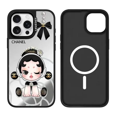 シャネルiPhone17Pro maxケース，ミラー+アクリル素材