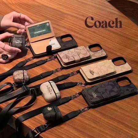 コーチ iPhone 17air スマートフォンケース 背面カード収納付き