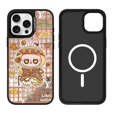 DIOR/CHANEL/LV/GUCCI キャラクターミラースマホケース