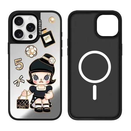シャネルiPhone17Pro maxケース，ミラー+アクリル素材