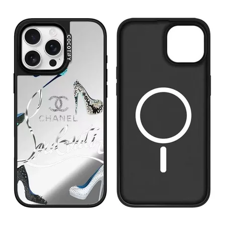 シャネルiPhone17Pro maxケース，ミラー+アクリル素材