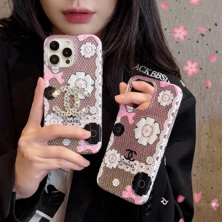 【清新スタイル 高級ブランド iPhone 17 Pro Max/16 Pro/15 Plus/14 Pro Max/13/12 シャネル スマートフォンケース】ピンク系 シャネル