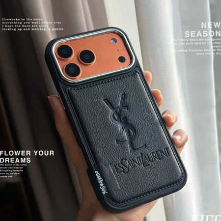 おしゃれイヴサンローラン風 iphone17 ケース ブランドYSLスマホケース 高校生四角保護