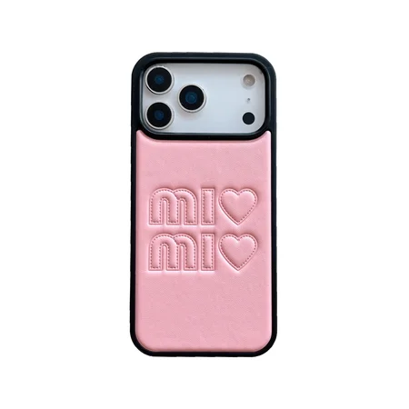ミュウミュウ風 iphone17 ケース ブランドMIUMIUスマホケース 可愛い レディース キラキラ