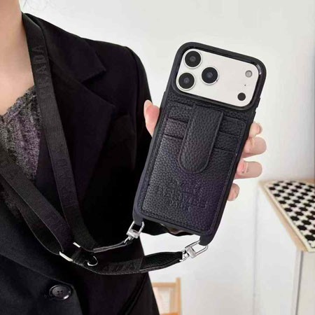 おしゃれエルメス風 iphone17 ケース ブランドhermesカード 入れスマホケース 高校生キラキラ