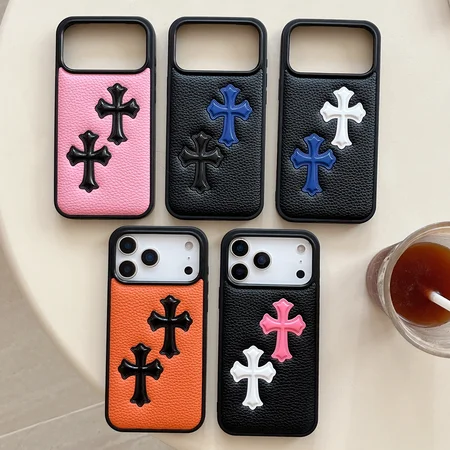 おしゃれクロムハーツ風 iphone17 ケース ブランドCHスマホケース レディース衝撃吸収