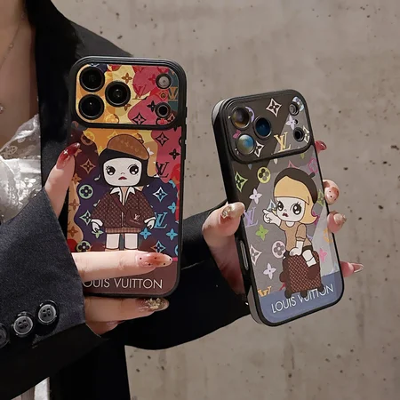 ルイヴィトン風面白い芸能人覗き見防止iphone17ケースブランドLVスマホケース