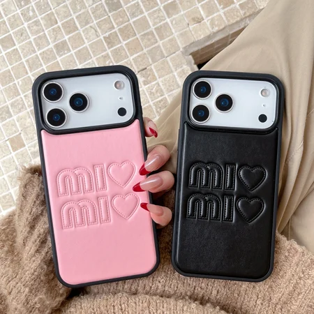 ミュウミュウ風 iphone17 ケース ブランドMIUMIUスマホケース 可愛い レディース キラキラ