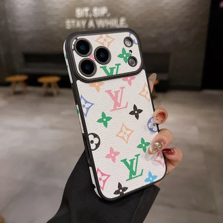 ルイヴィトン風面白い高校生四角保護iphone17ケースブランドLVスマホケース