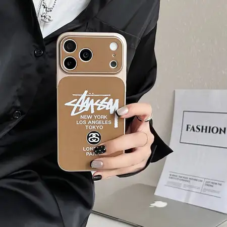 ストリート風 iphone17 ケース ブランドstussyスマホケース 流行り レディース キラキラ