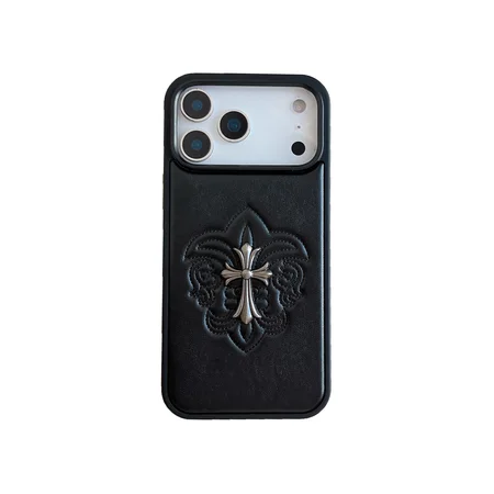 クロームハーツ風 iPhone17/17ProMax 個性おしゃれブランドケース。chrome hearts CHプラス iPhone16/16pro 耐衝撃男女兼用カバー。iPhone15/14 ブラック人気ケース。流行り・耐衝撃・防水。かわいい・格安。おすすめiPhone17ケース / 17プロプラスケース。