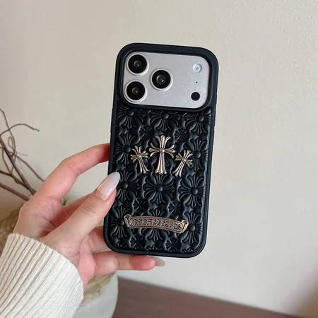 おしゃれクロムハーツ風 iphone17 ケース ブランドCHスマホケース 高校生キラキラ
