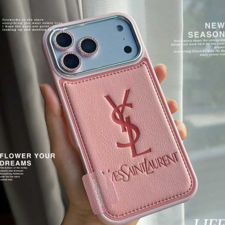 おしゃれイヴサンローラン風 iphone17 ケース ブランドYSLスマホケース 高校生四角保護