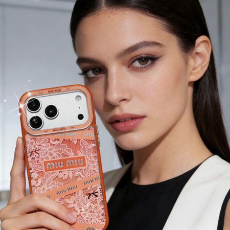 おしゃれミュウミュウ風 iphone17 ケース ブランドMIUMIUスマホケース カップル新登場