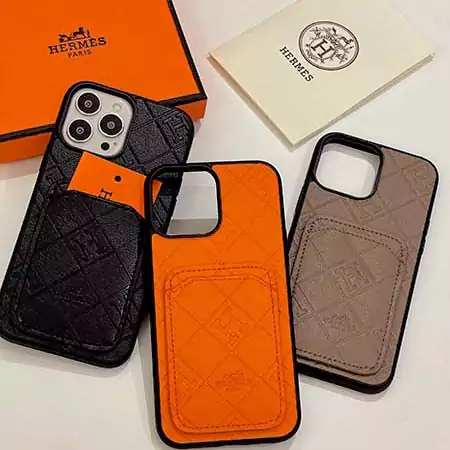 iphone16 ケース エルメス風 カード収納 流行り 大人 滑り止め