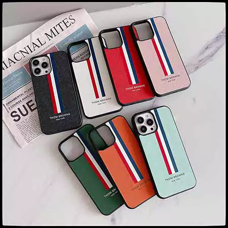 ThomBrowne風アウトドア芸能人耐衝撃iphone18ケースブランドスマホケース
