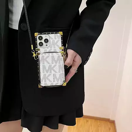 マイケルコース風ストリート芸能人覗き見防止iphone18ケースブランドMKスマホケース
