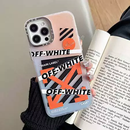 iphone15 携帯ケース オフホワイト ブランド おしゃれ 芸能人 耐衝撃