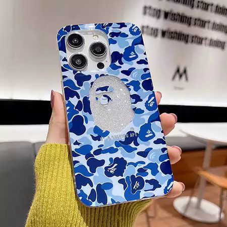 エイプ風ストリート芸能人覗き見防止iphone18ケースブランドBapeスマホケース