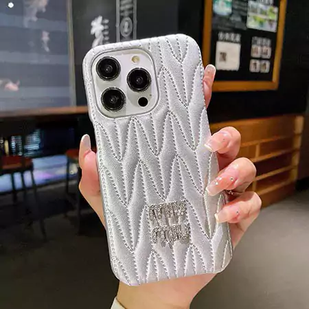 ミュウミュウ風ストリート芸能人覗き見防止iphone18ケースブランドmiumiuスマホケース