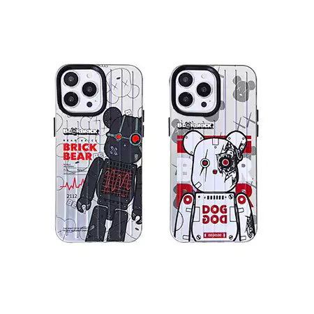 ベアブリック風ストリート芸能人覗き見防止iphone18ケースブランドbearbrickスマホケース