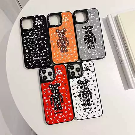 ベアブリック風ストリート芸能人覗き見防止iphone18ケースブランドbearbrickスマホケース