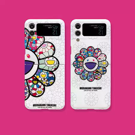 カイカイキキ風ストリート芸能人覗き見防止iphone18ケースブランドMurakamiSunflowerスマホケース