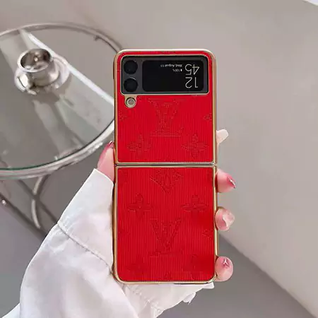 Z Flip6 ケース ルイヴィトン風 おしゃれ 高校生 画面保護