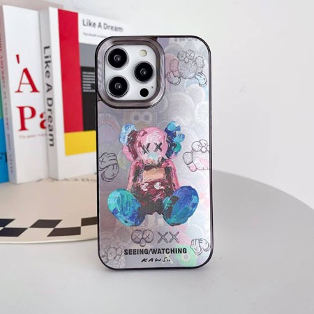 カウズ風ストリート芸能人覗き見防止iphone17ケースブランドkawsスマホケース