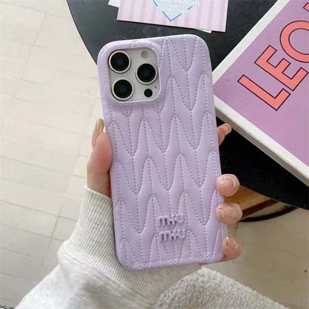 ミュウミュウ風ストリート芸能人覗き見防止iphone17ケースブランドmiumiuスマホケース