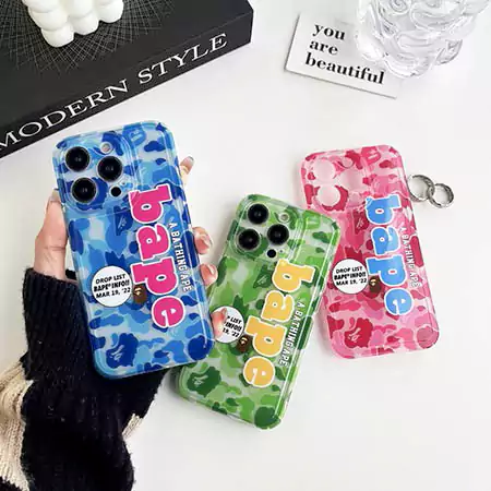 エイプ風ストリート芸能人覗き見防止iphone18ケースブランドBapeスマホケース