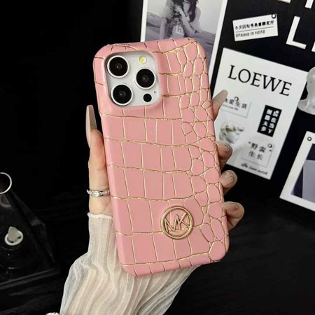 マイケルコース風ストリート芸能人覗き見防止iphone17ケースブランドMKスマホケース