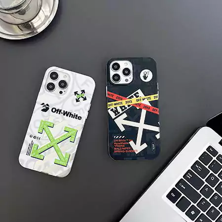 iphone18 ケース オフホワイト ブランド スマホケース おしゃれ 芸能人 耐衝撃