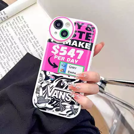 ヴァンズ風ストリート芸能人覗き見防止iphone18ケースブランドVANSスマホケース