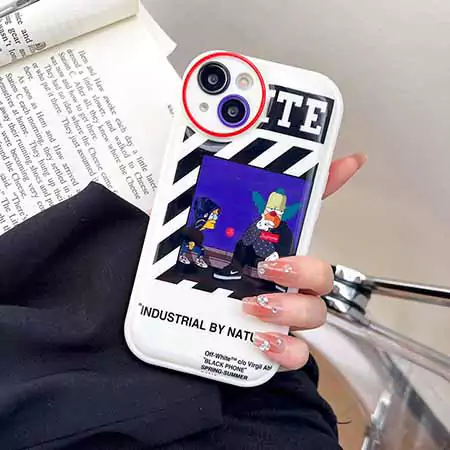iphone12 ケース オフホワイト スマホケース ブランド おしゃれ 芸能人 耐衝撃