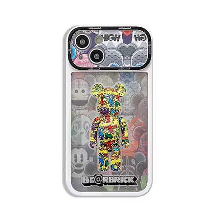 ベアブリック風ストリート芸能人覗き見防止iphone18ケースブランドbearbrickスマホケース
