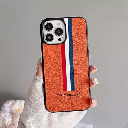 ThomBrowne風アウトドア芸能人耐衝撃iphone18ケースブランドスマホケース