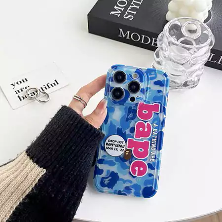 エイプ風ストリート芸能人覗き見防止iphone18ケースブランドBapeスマホケース