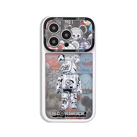ベアブリック風ストリート芸能人覗き見防止iphone18ケースブランドbearbrickスマホケース