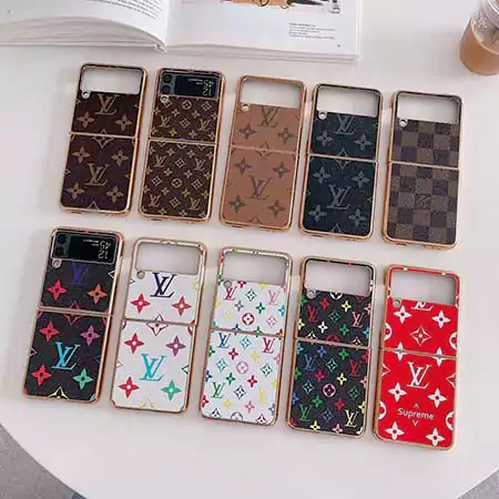 Z Flip7 Galaxy ケース ルイヴィトン風 おしゃれ ストリート