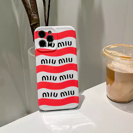 ミュウミュウ風ストリート芸能人覗き見防止iphone18ケースブランドmiumiuスマホケース