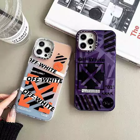 iphone15 携帯ケース オフホワイト ブランド おしゃれ 芸能人 耐衝撃